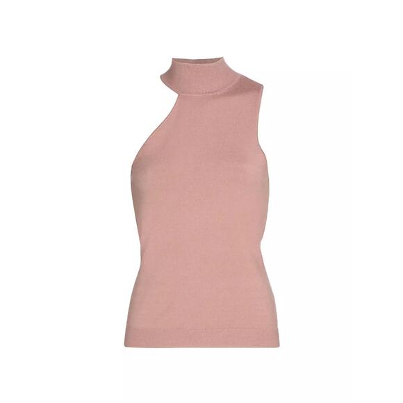 L'AGENCE Imani Knit Tank Top Misty Rose Large (b40) - Picture 4 of 10